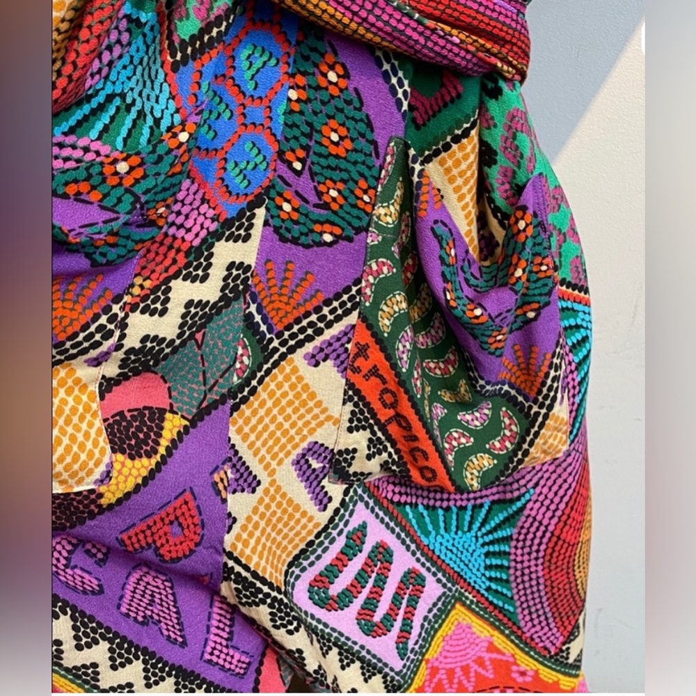 FARM Rio Multicolor Patchwork Print Jumpsuit - Picture 8 of 11